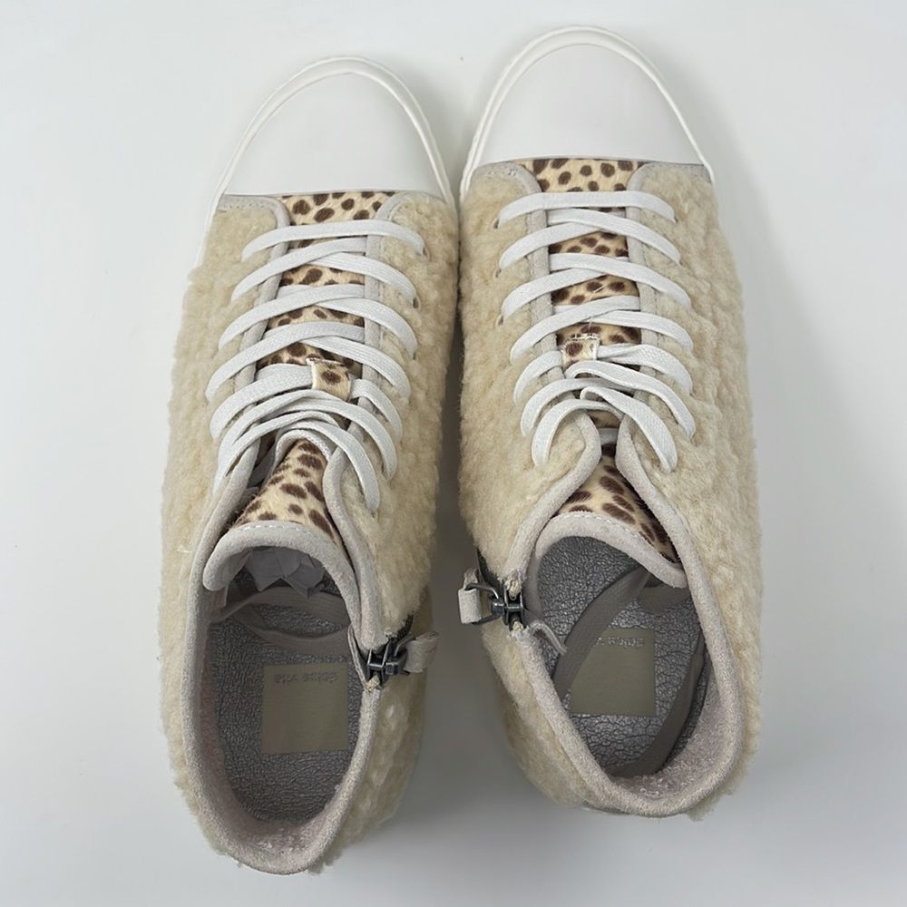 Dolce Vita Women's Veola Plush High Top Sneakers - Picture 5 of 15